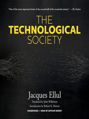cover image of The Technological Society